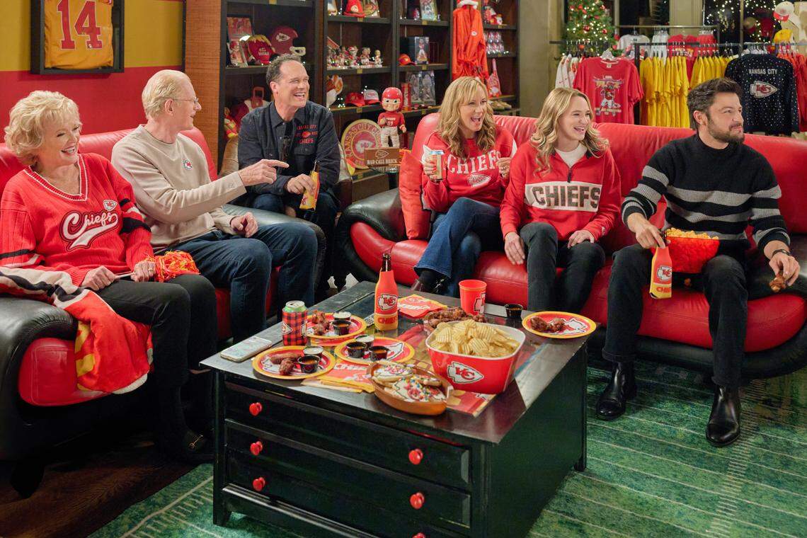 A scene from “Holiday Touchdown: A Chiefs Love Story.”
