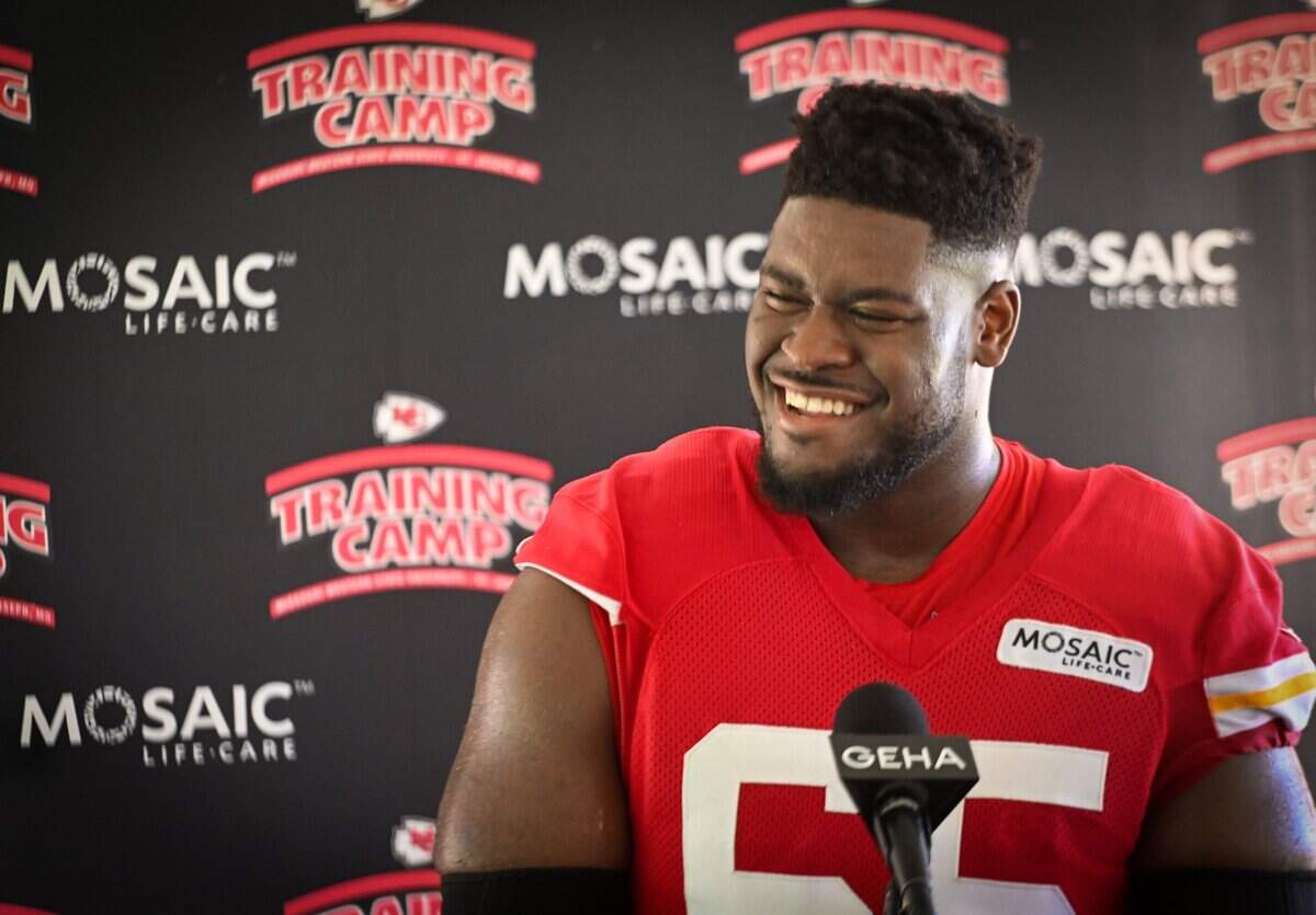 Chiefs offensive lineman Trey Smith.