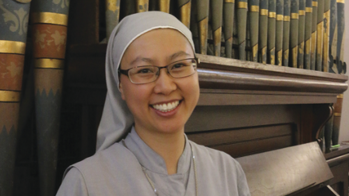 Sr. Mary of Holy Hope, a nun with the Society of Our Lady of the Most Holy Trinity, will perform on Sunday.
