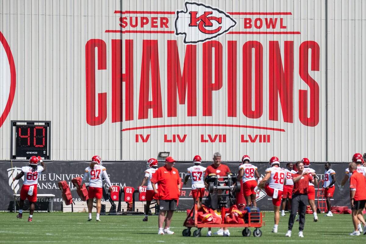 The Kansas City Chiefs on the first day of minicamp on Tuesday, June 9, 2026, in Kansas City.