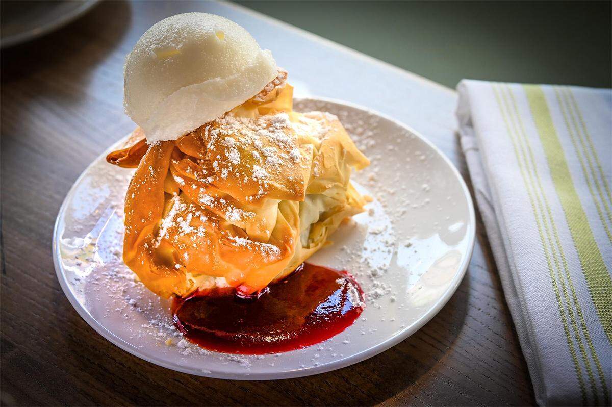Phyllo brownie at Third Street Social, 5031 Main St., in the South Plaza neighborhood of Kansas City.