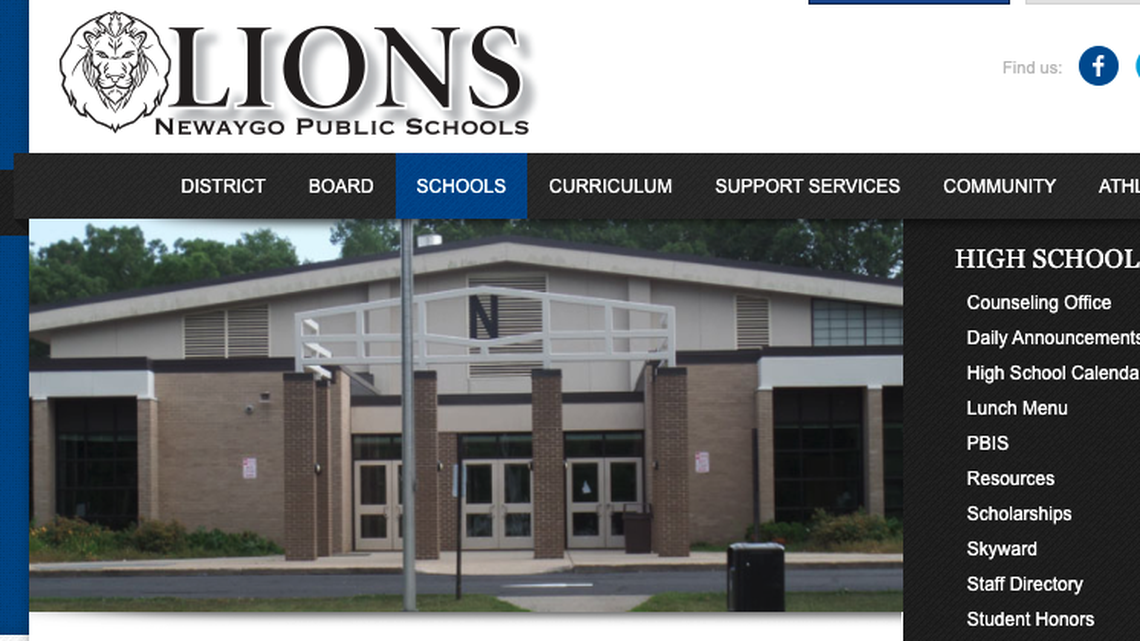 An explosive device accidentally detonated Monday at Newaygo High School in Michigan, police say.