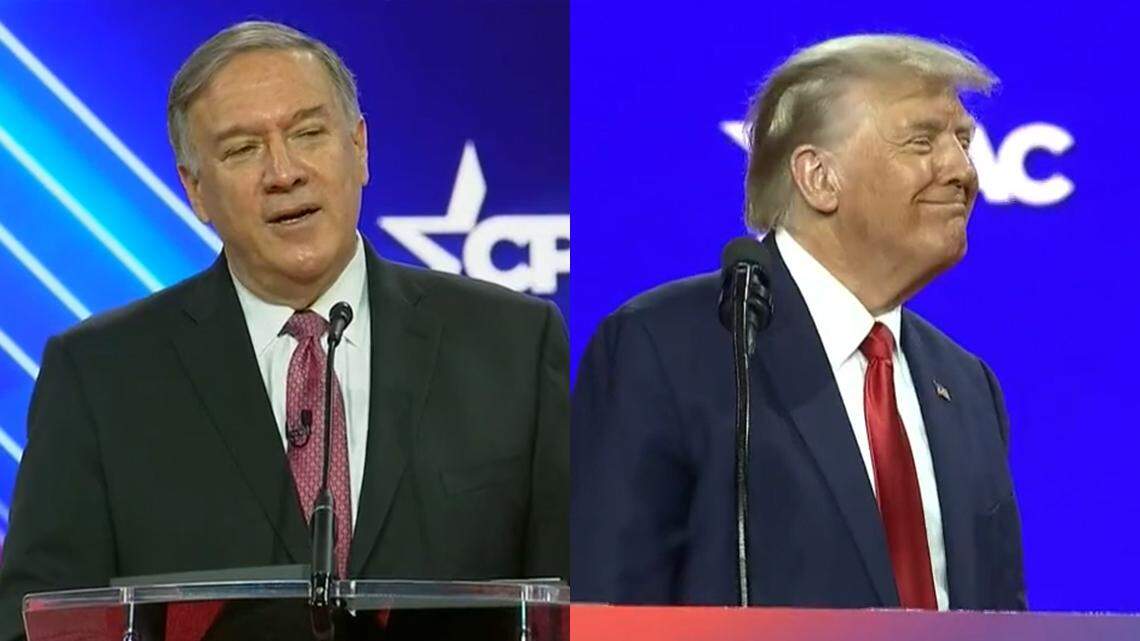 The former secretary of state and Kansas congressman spoke truth at CPAC. But the crowd hooted and hollered for the same old MAGA lies.