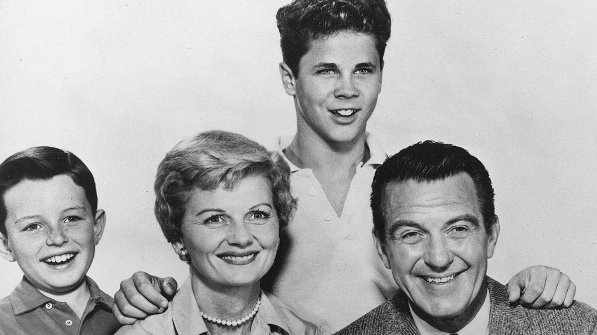 Jerry Mathers played “The Beav,” Tony Dow his older brother, Barbara Billingsly as the mom and Hugh Beaumont as the dad in the enduring family series “Leave It to Beaver.”