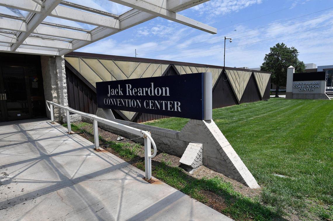 Exterior of the Jack Reardon Convention Center in downtown Kansas City, Kansas.