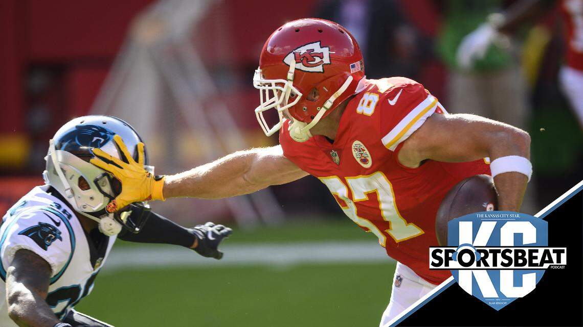 Travis Kelce and the Chiefs pushed back the Carolina Panthers.