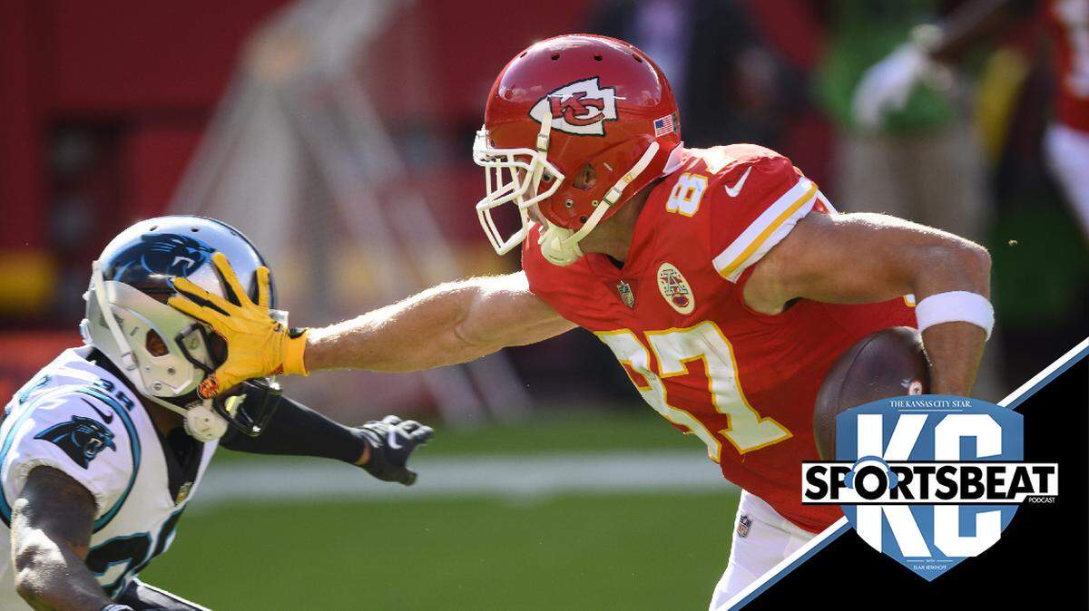 Travis Kelce and the Chiefs pushed back the Carolina Panthers.