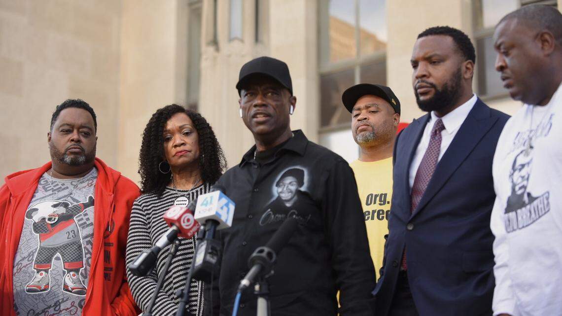 Families of Black men shot by police flock to Kansas City in support of Cameron Lamb
