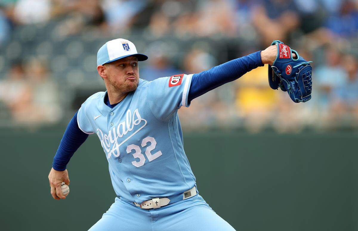 Royals pitcher Stephen Kolek went the distance and shut out the Seattle Mariners 5-0 at Kauffman Stadium in Kansas City on Saturday, May 23, 2026.