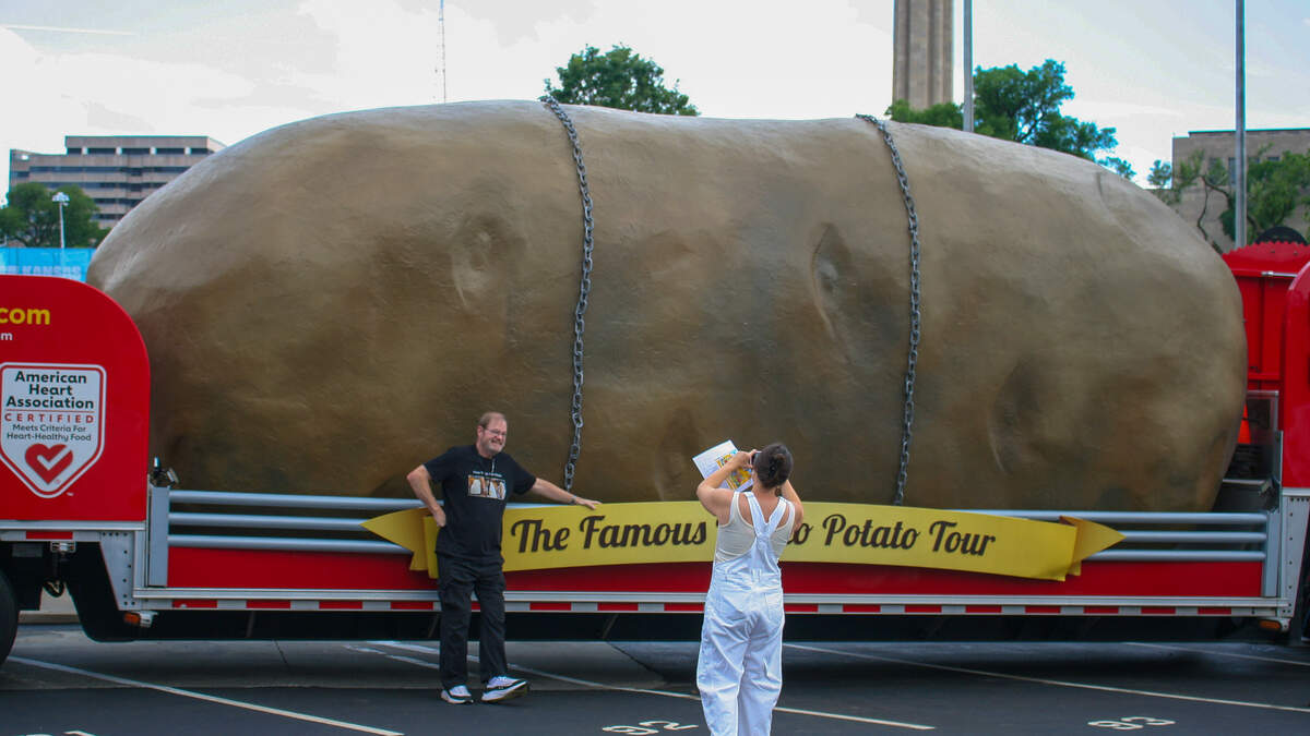 The Big Potato Truck parked in front of Union Station on June 26 caught the attention of many.