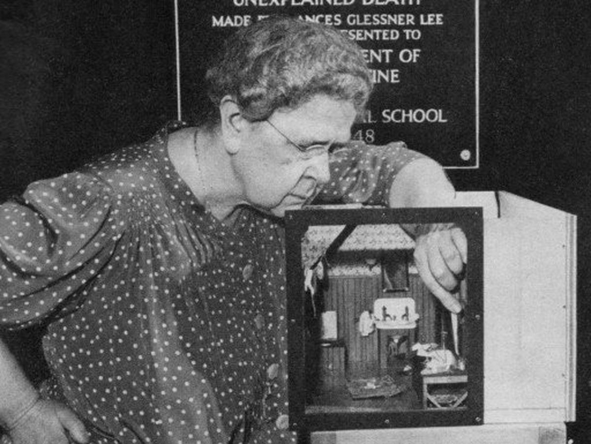 Frances Glessner Lee called her dioramas “nutshells,” from an old police saying: “Convict the guilty, clear the innocent, and find the truth in a nutshell.”