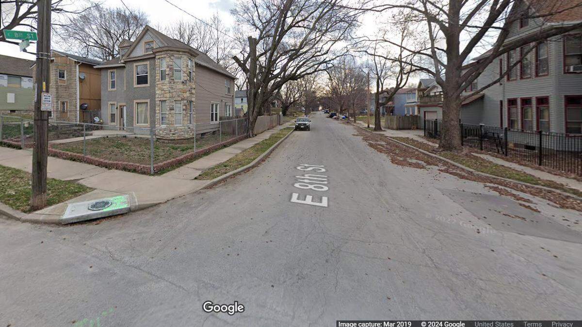 Officers with the Kansas City Police Department were dispatched Friday night to the 3000 block of East 8th Street, as shown in this Google Maps image. An armed disturbance call led to a 3-hour standoff where a KCPD officer shot a suspect. He was taken into police custody and suffered non life-threatening injuries, police said.