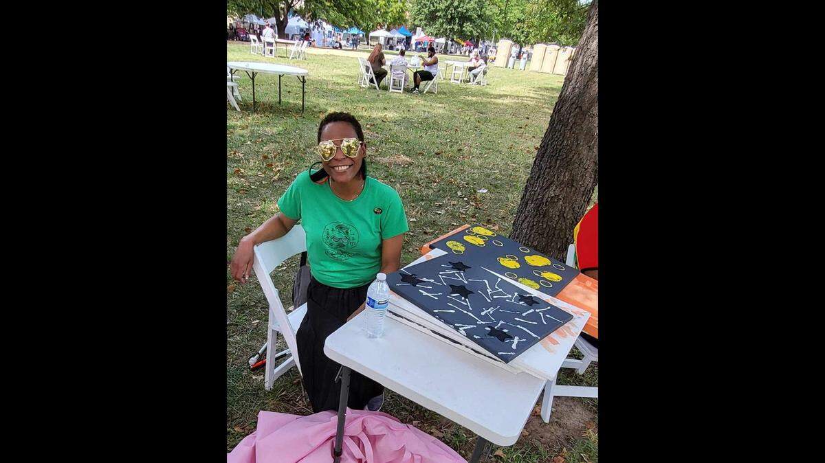 Crystal Major went blind in 2014 due to diabetes but she found painting as a form of self-expression. Her art has graced the walls of KC galleries, including the Leedy-Voulkos Art Center.