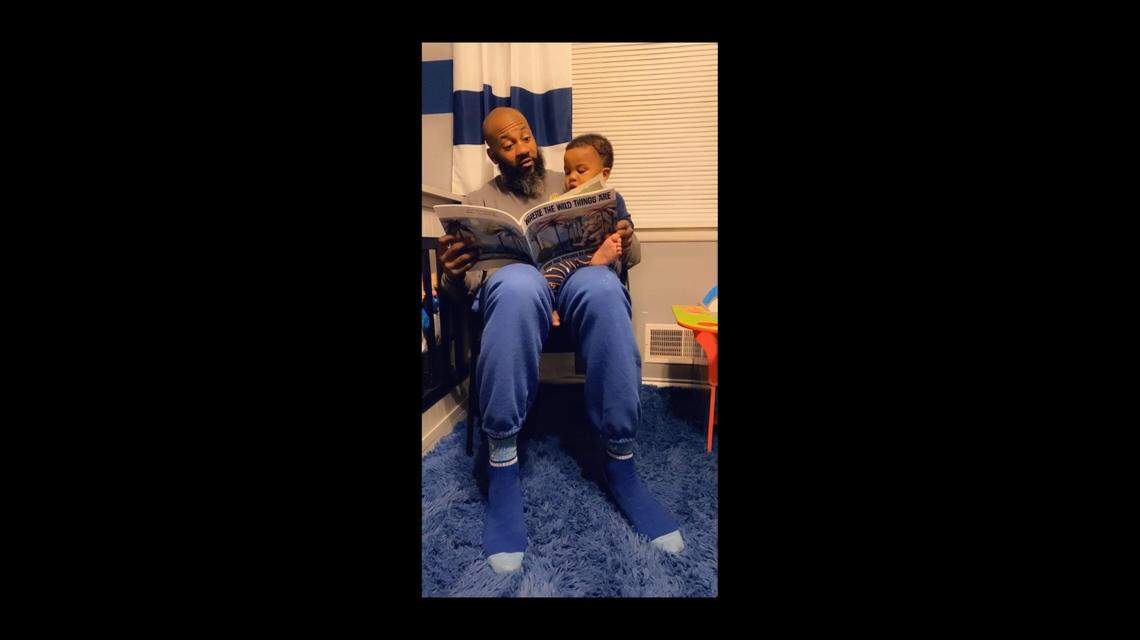 Gary Taylor in a recent photo with his youngest son