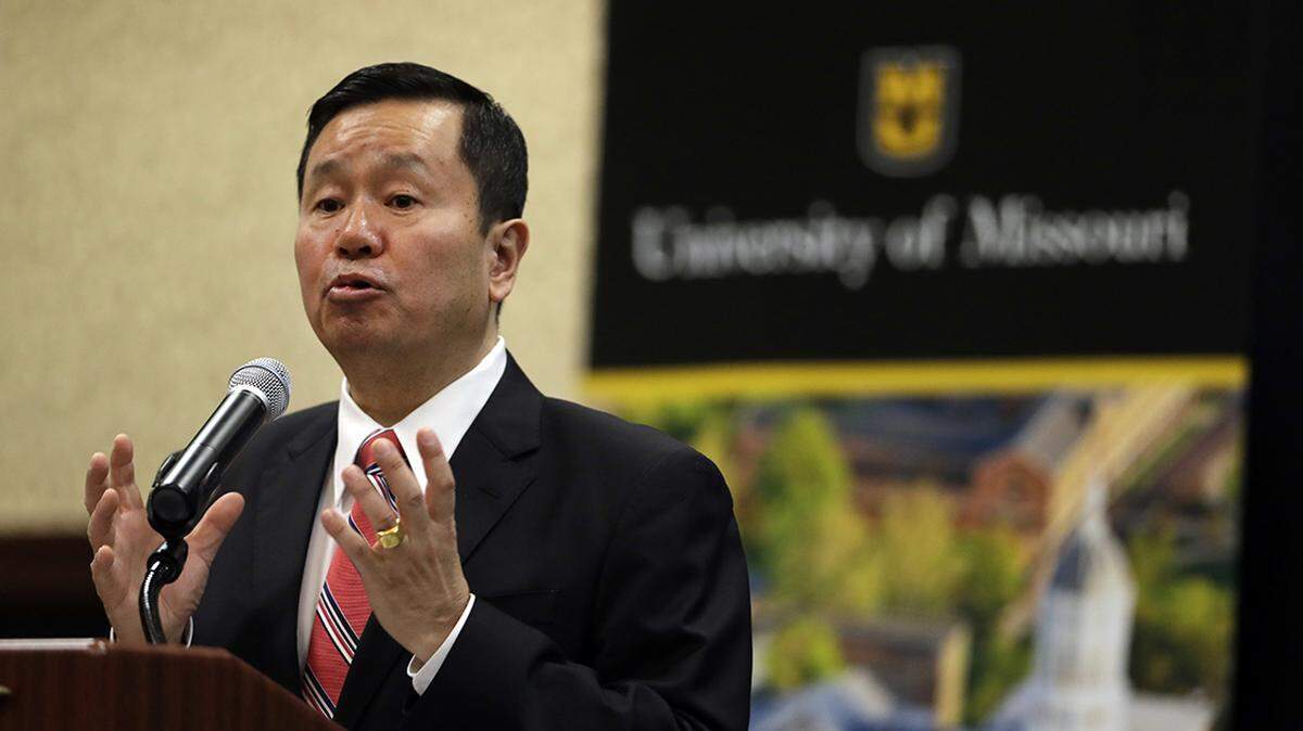 University of Missouri System President Mun Choi has blocked student journalists from his Twitter account and told administrators he would not tolerate dissent.