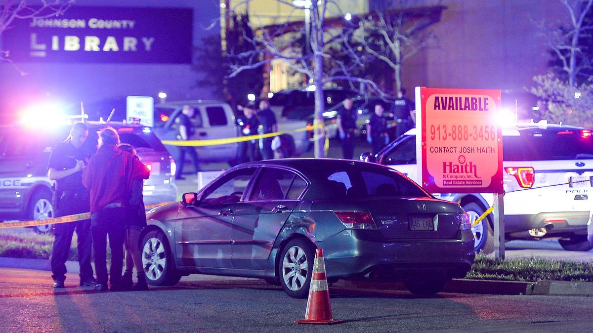 A 19-year-old male was shot and killed Wednesday night just outside the Johnson County Central Resource Library near 87th Street and Farley in Overland Park. A spokesman for the Overland Park Police Department said the victim’s brother witnessed the shooting which took place near the gray car. Police are looking for a male suspect in his twenties who witnesses say fled the scene.