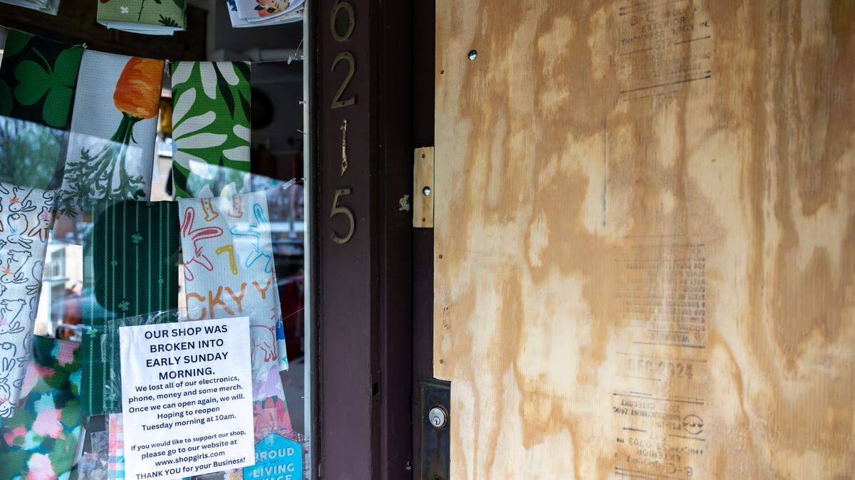 The Shopgirls location on Oak Street was among the businesses that were broken into earlier this month. The store’s point of sale system, electronics and some merchandise were taken.