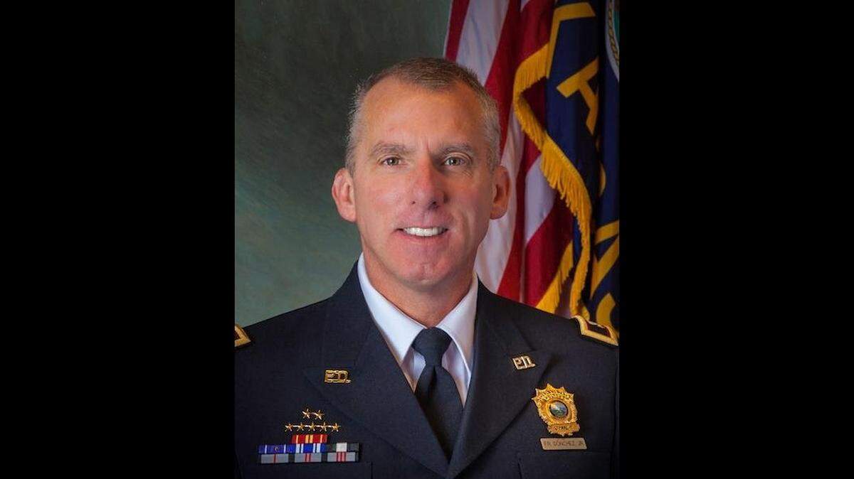 Overland Park Police Chief Frank Donchez resigned Tuesday from his post, according to the city.
