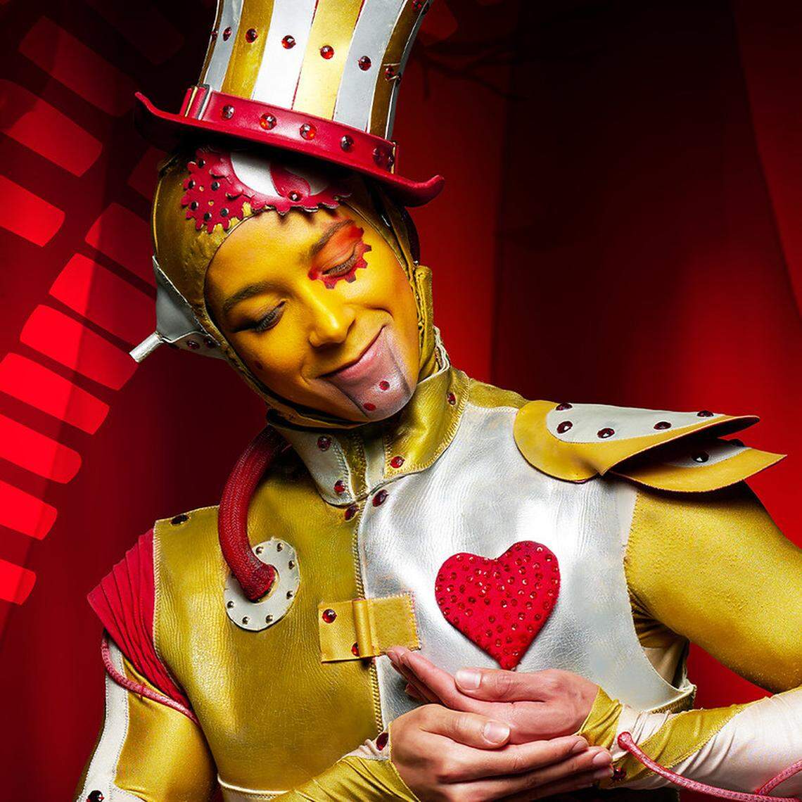 The Tin Man, portrayed here by Kansas City Ballet dancer Elliott Rogers, is a familiar character in “The Wizard of Oz.”