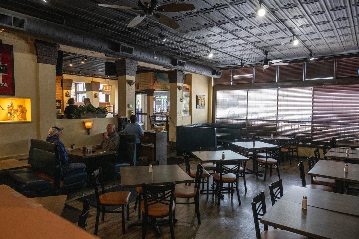 The dining area at Rudy’s Tenampa Taqueria.