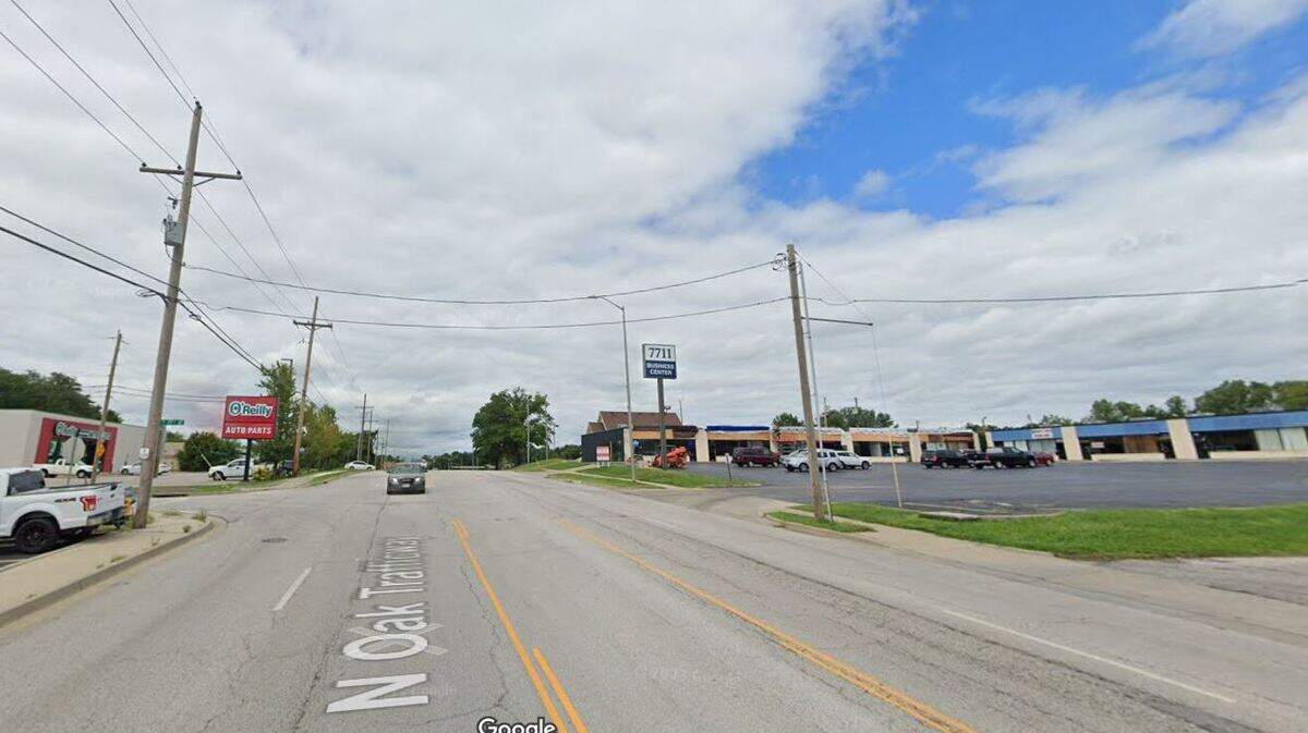 A 30-year-old Kansas City man suffered life-threatening injuries in a shooting shortly after 5:30 p.m. Sunday in the 7700 block of North Oak Trafficway in Gladstone, Capt. Karl Burris, a spokesman for the Gladstone Police Department, said in a news release. This Google Maps Street View image of the area is from 2023.