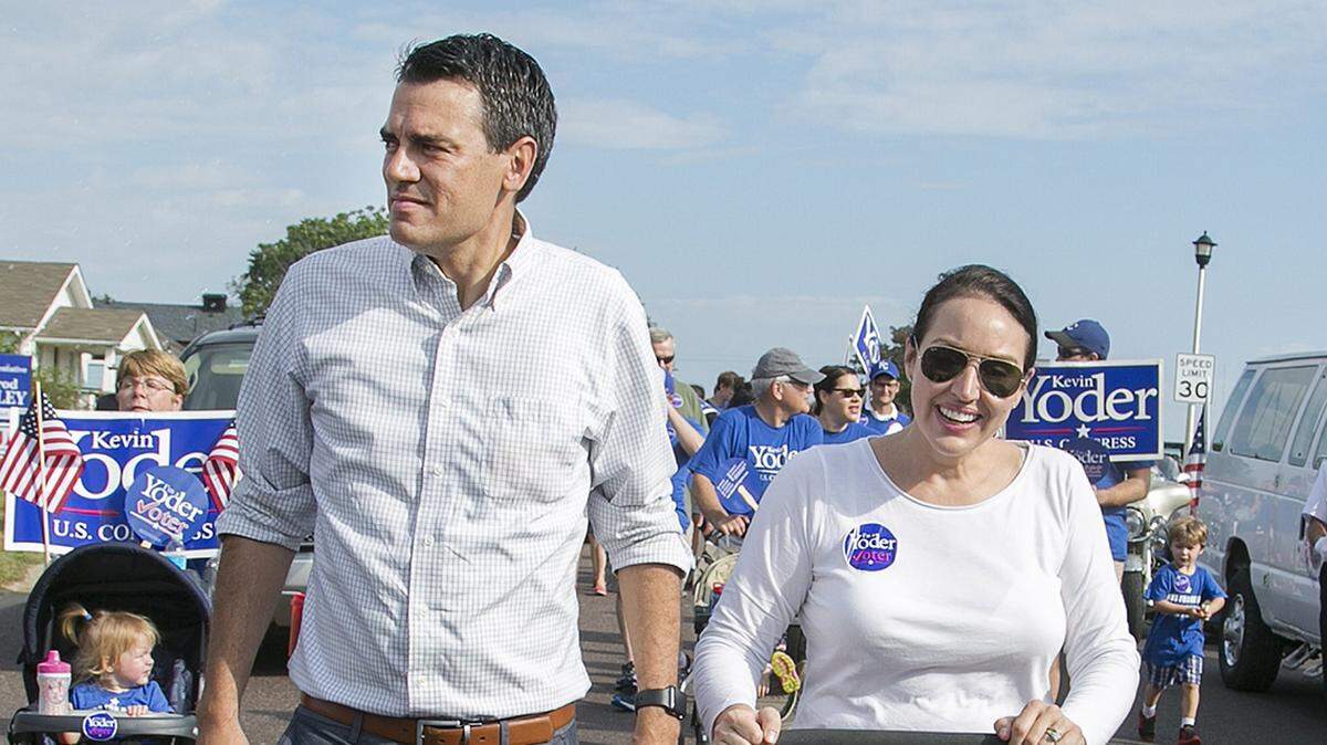 U.S. Rep. Kevin Yoder of Kansas, with his wife Brooke.
