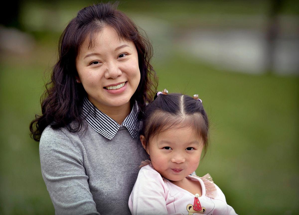 Shelly Yang, a Kansas City Star videographer, and her daughter, Annie.