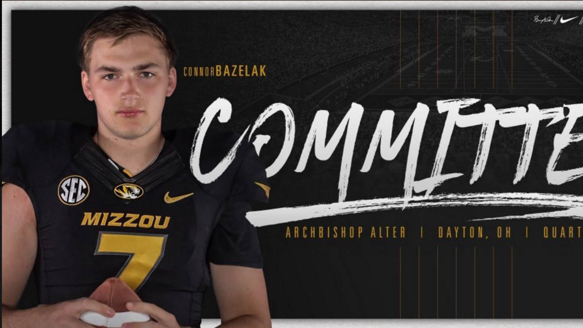 Quarterback Connor Bazelak has committed to Mizzou.
