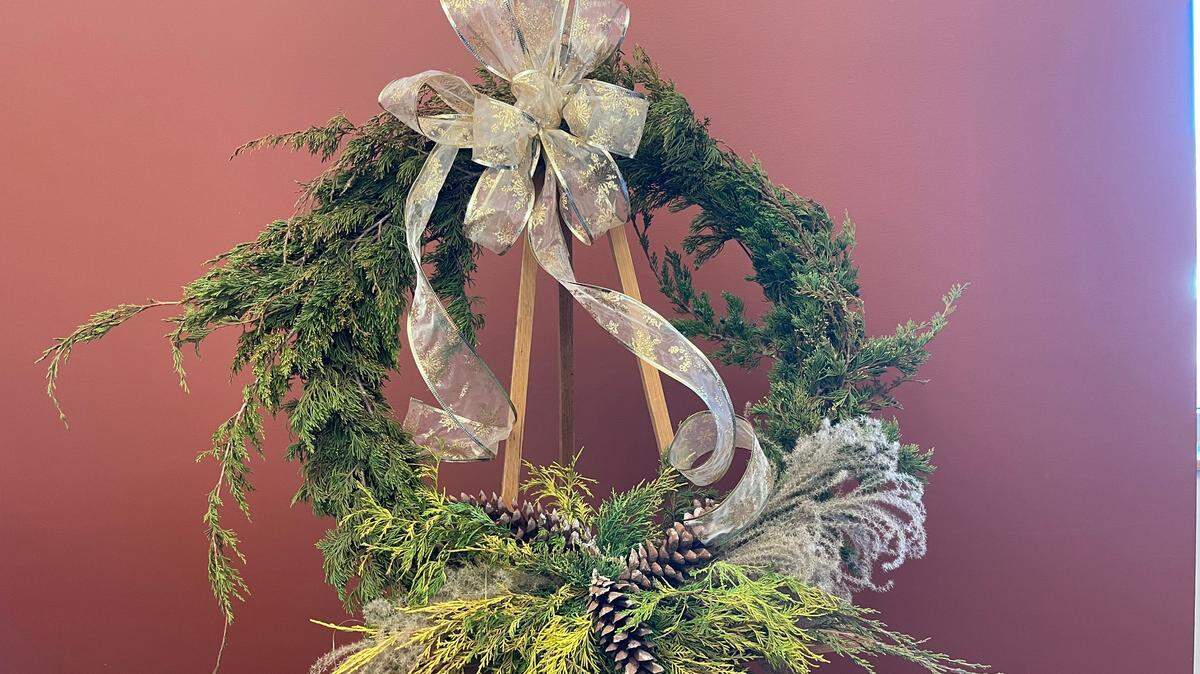 Your back yard has a plethora of treasures to make a wreath.