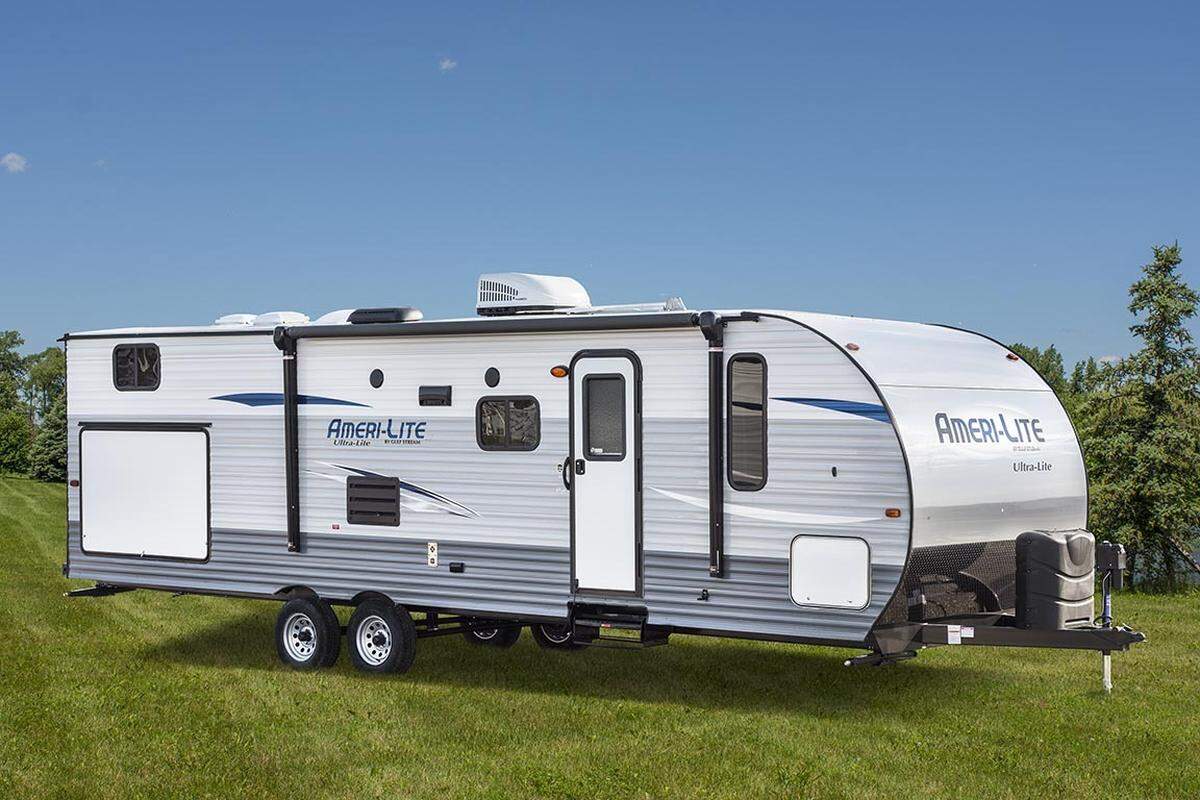 Thieves stole a Gulf Stream Ameri-lite camper, similar to this one, from the parking lot of the Salvation Army at 5306 N. Oak Trafficway. It belongs to Maj. James Mungai and his wife.