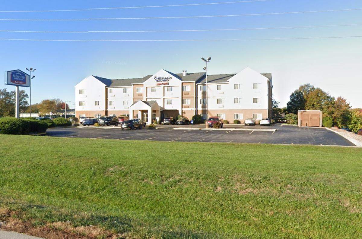 A person was killed after being struck by a vehicle in the parking lot of the Fairfield Inn at 1301 NE Windsor Drive in Lee’s Summit. This Google Maps view shows the area in November 2021.