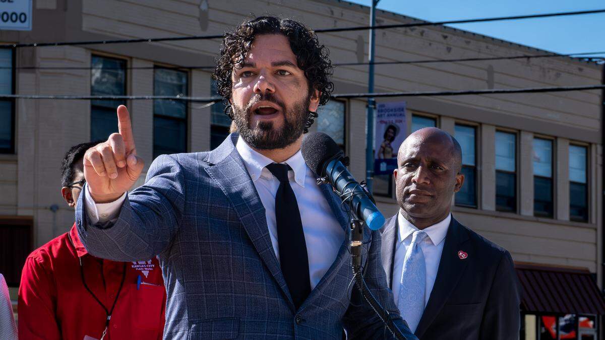 Kansas City Councilman Johnathan Duncan is pushing for a public vote on the city’s plan to offer the Kansas City Royals $600 million for a new stadium downtown. He’s pictured here in 2024.