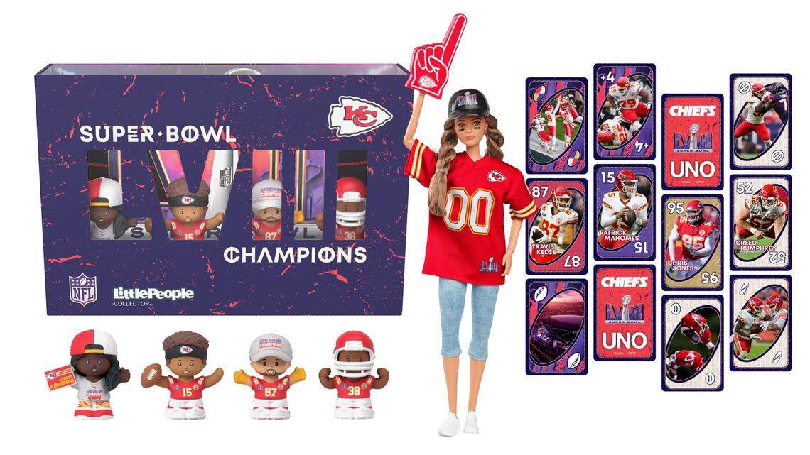 Mattel revealed three Chiefs-themed collectibles that fans can pre-order until Feb. 25. The toy company will make these if the Chiefs win Super Bowl LVIII