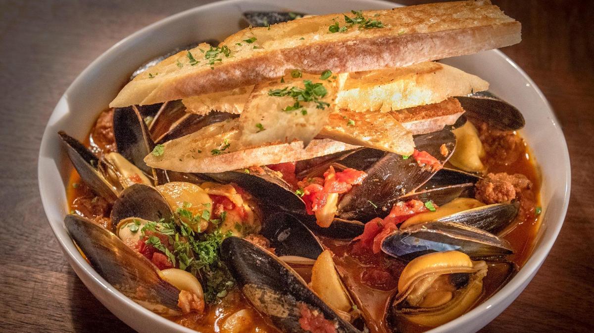 Bangs Island Mussels are on the menu at Earl’s Premier in Brookside.