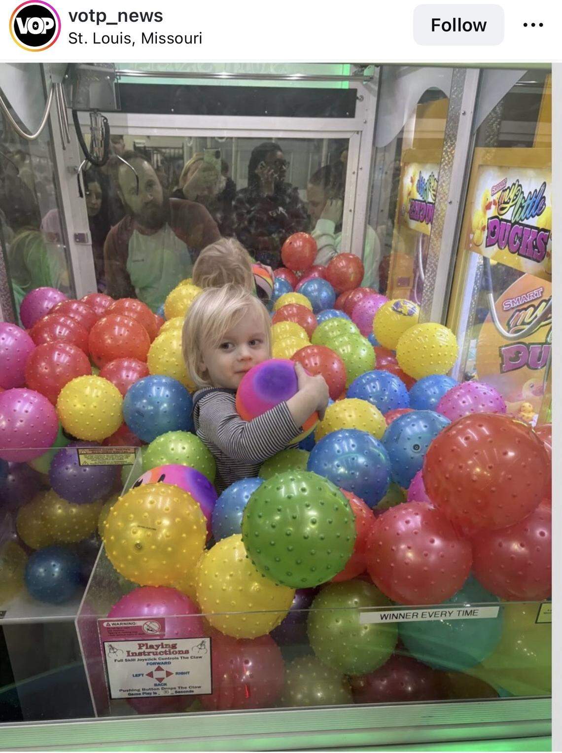 Little Cooper, having a ball.