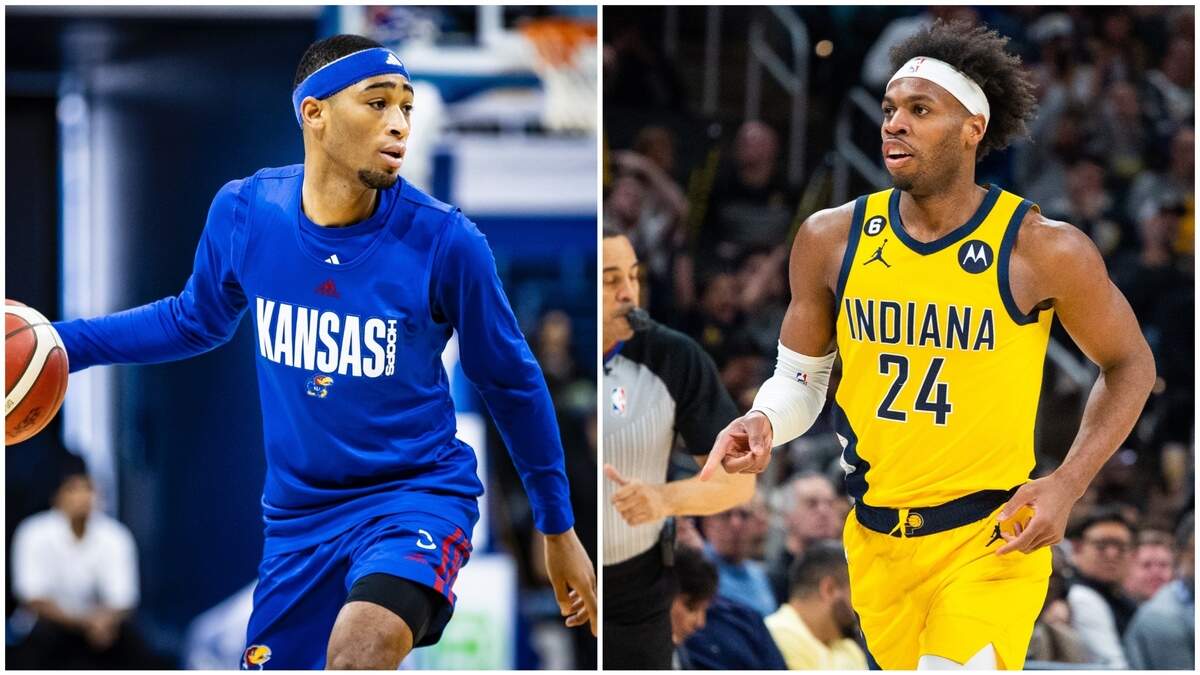 Dajuan Harris (left) and KU basketball will face a Bahamas national team that could include Buddy Hield this weekend.