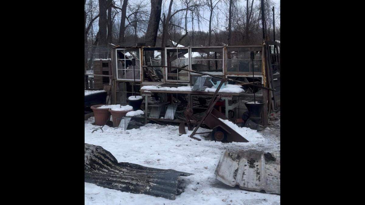 Firefighter Kameron Long lost his barn and trailer home in a fire Jan. 19.