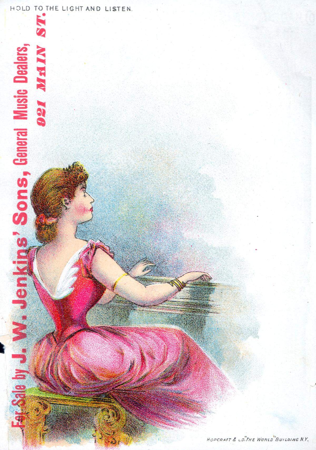 An advertisement for J.W. Jenkins’ Sons from about the 1890s