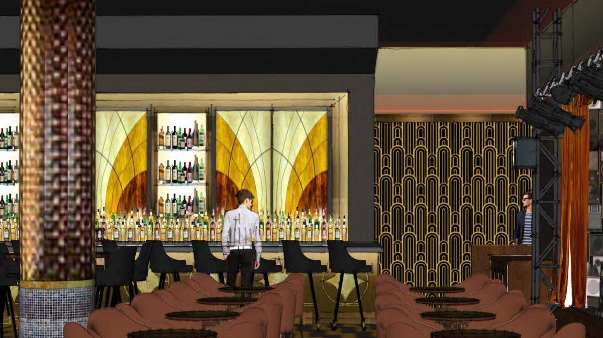 A rendering of Hotel Karaoke, opening for private parties and special events in December with a grand opening in early 2019.