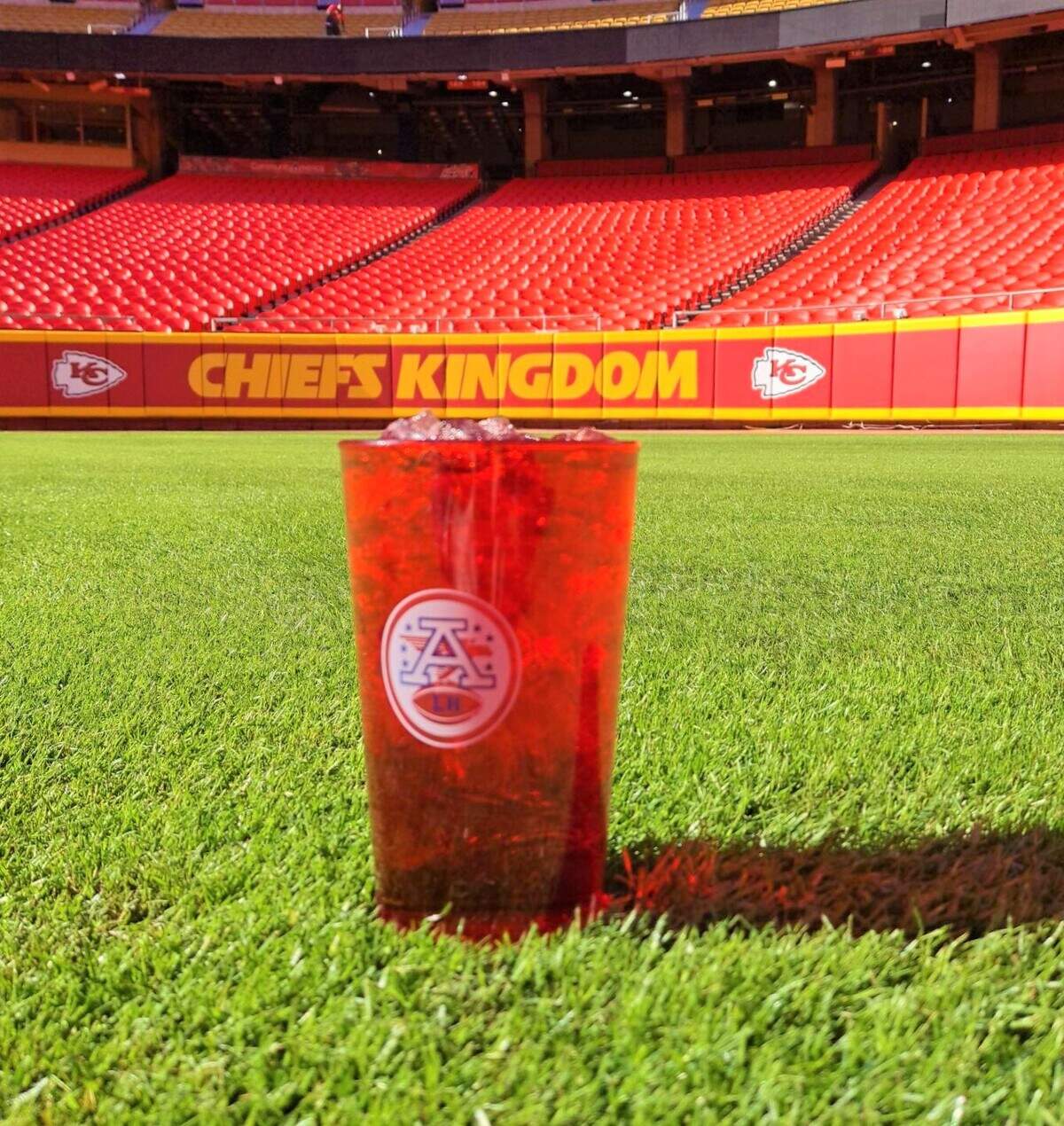 The Kingdom Apple cocktail, Arrowhead’s Wild Card Weekend special.