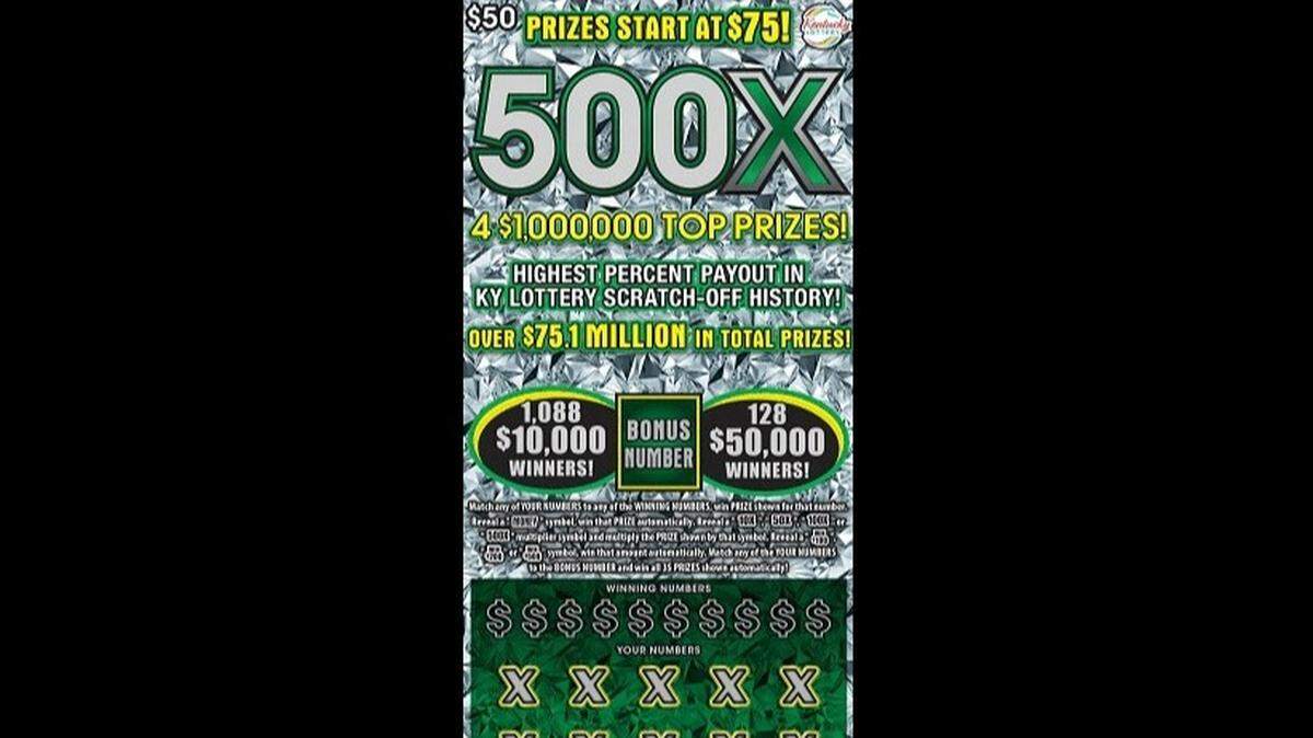 Co-workers, Tyesha Trice and Dylan Mitchell, ended up winning $50,000 after buying scratch-offs during their break, Kentucky Lottery officials said.