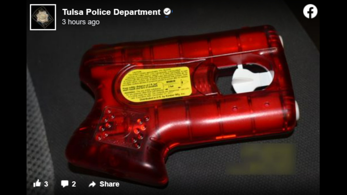 Police recovered this pepper ball gun from Tracy Minihan.