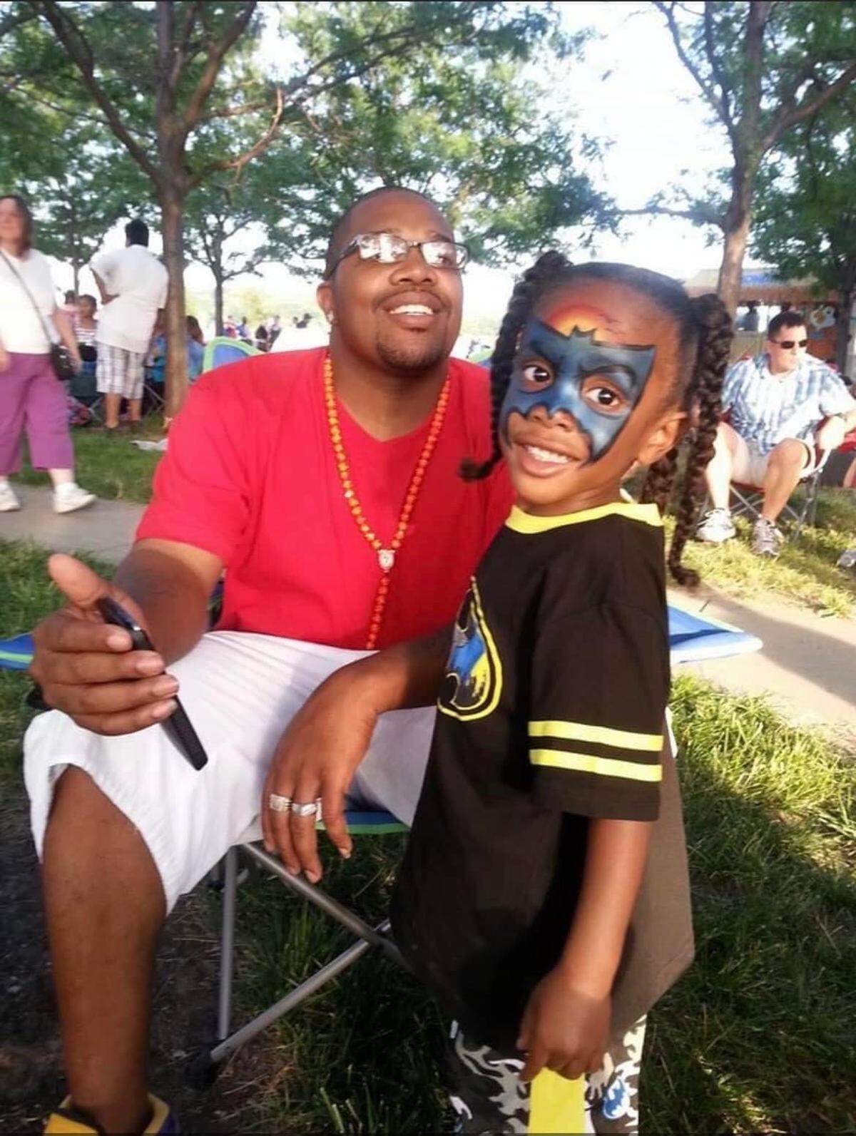 Timmy Mitchell with son Tyrone Mitchell.