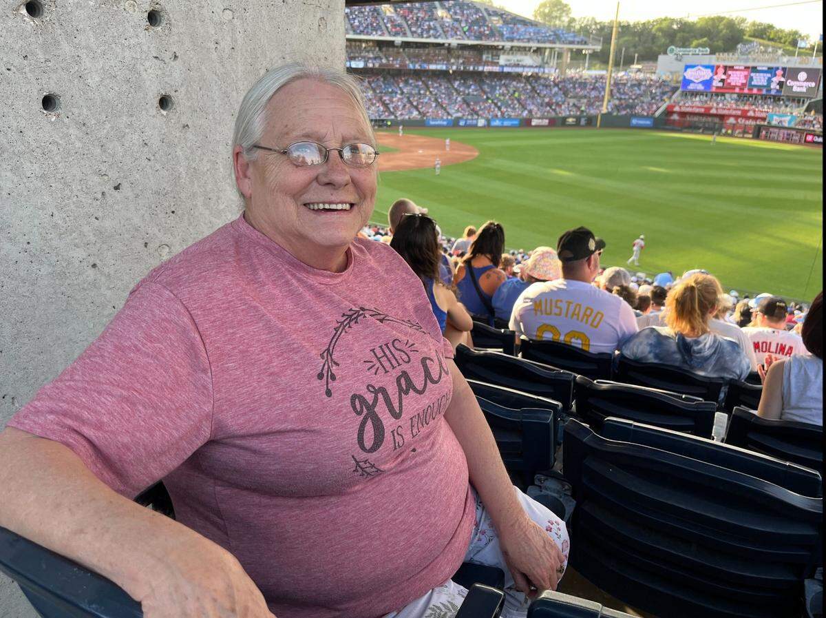Peggy Storm, a caregiver for over 45 years from Warrensburg, sat in section 246, row TT, seat 9 on Friday, May 16. It’s the seat that TikTok video creator Cameron Guzzo called the worst seat inside Kauffman Stadium in a recent video.