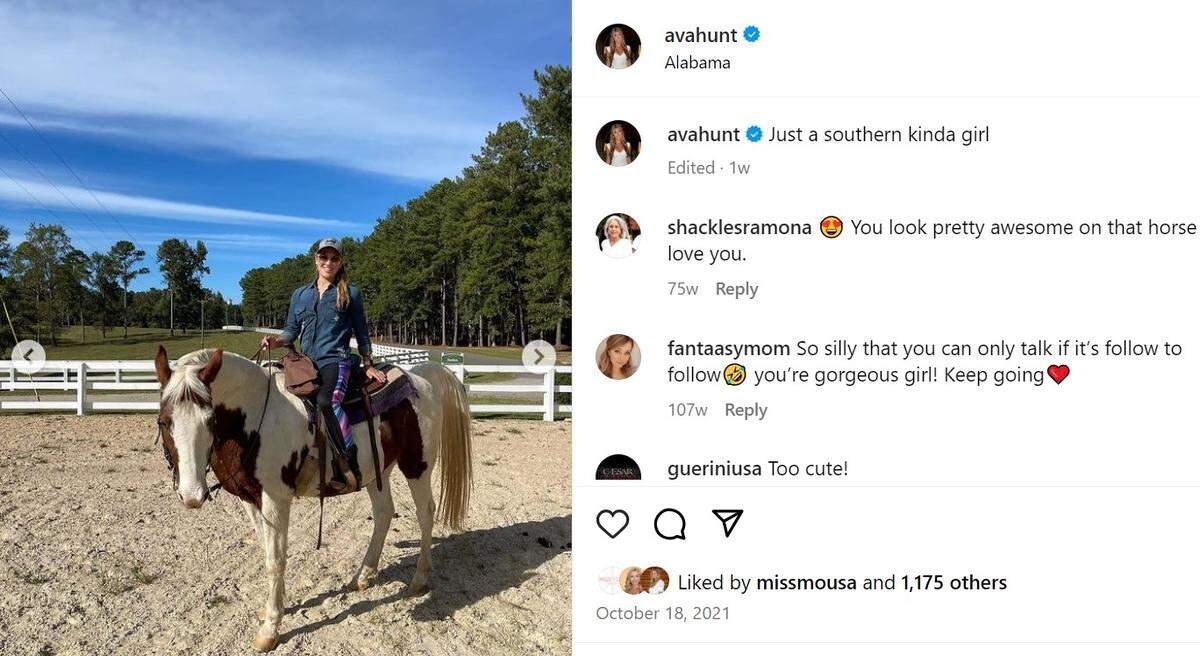 “Just a Southern kinda girl.”