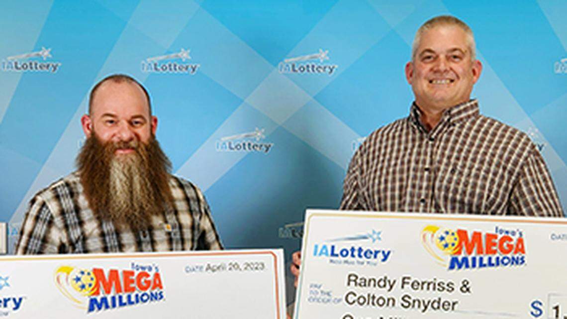 Randy Ferriss and Colton Snyder won $1 million playing the Mega Millions lottery game, officials say.