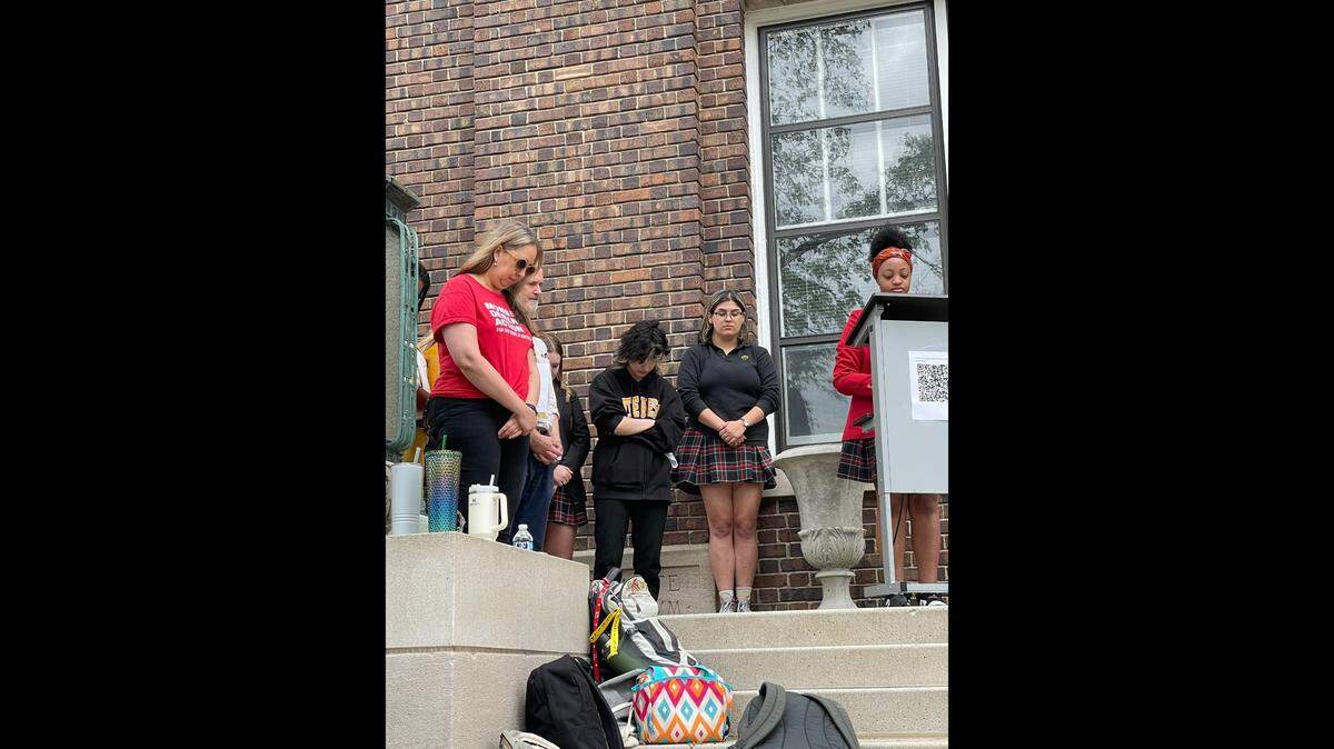 St. Teresa’s Academy held a rally Wednesday against gun violence following the Northland shooting that left a 16-year-old with gun shot wounds after ringing the wrong doorbell.