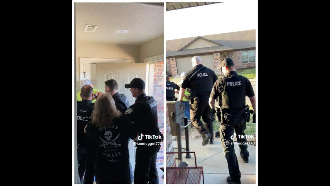 Police in Tontitown, Arkansas, arrested a man after his son showed up to school with an ear piercing. Police say a school resource officer overheard the teen saying his father forced him to get the piercing.