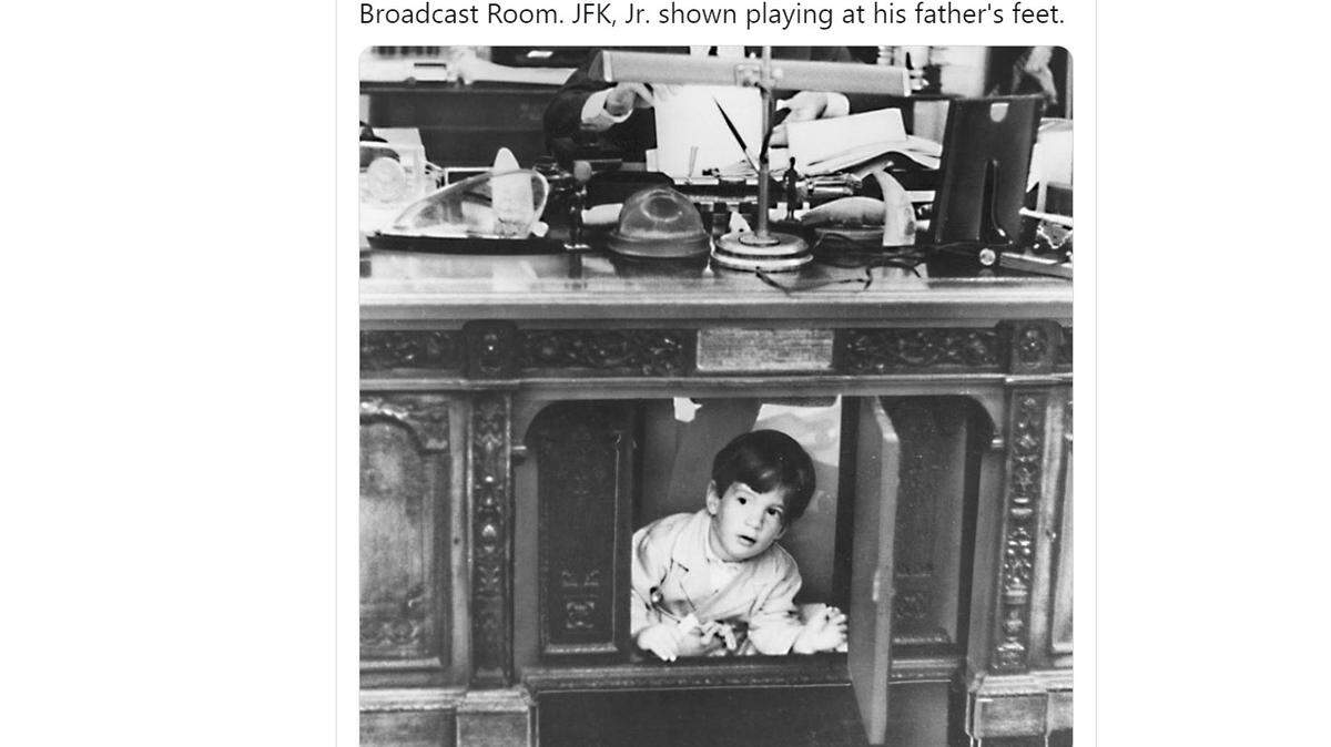 John F. Kennedy Jr. played under the Resolute Desk while his father was president.