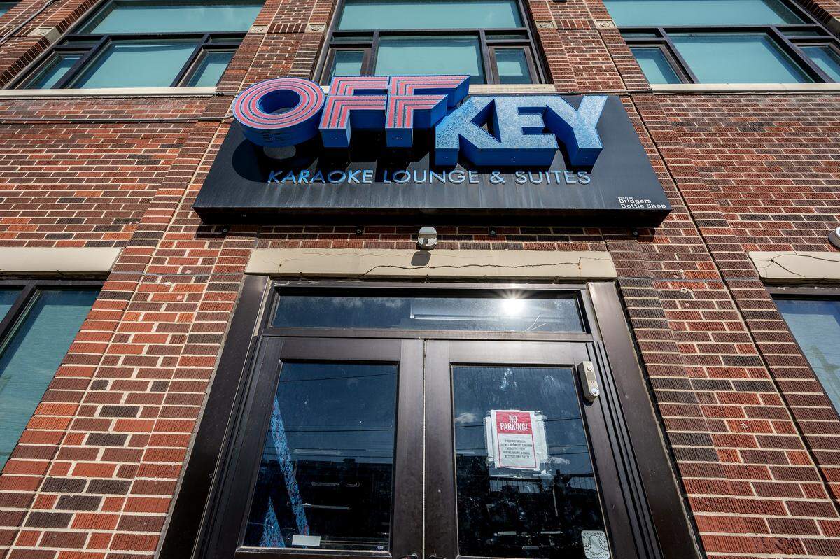 Offkey Karaoke Lounge & Suites at 510 Westport Rd., is pictured on Thursday, Feb. 19, 2026, in Kansas City.